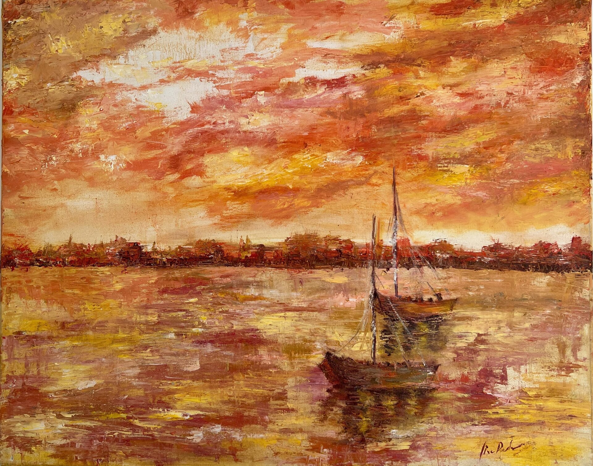 Ships in red